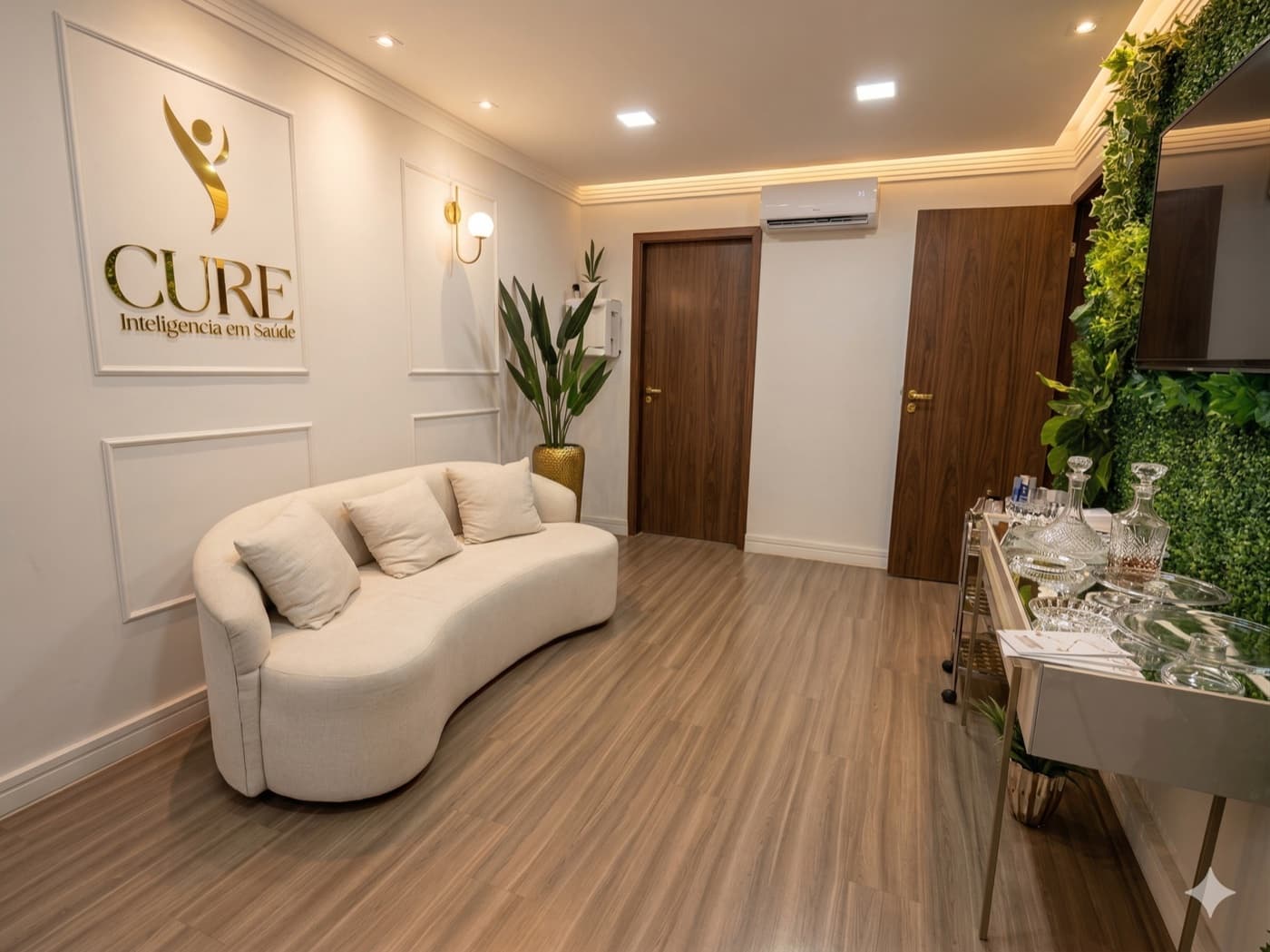 Recepção da Cure Inteligência em Saúde